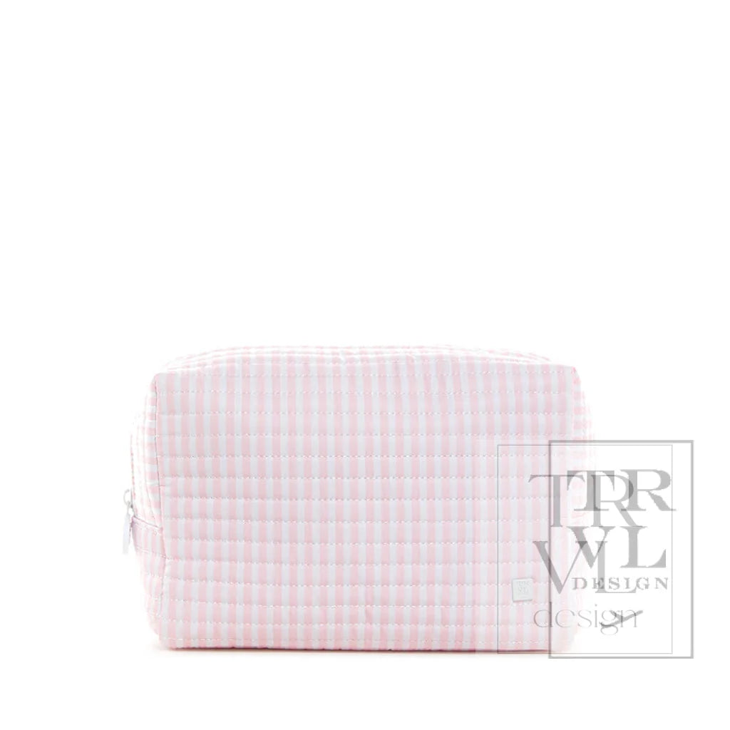 TRVL Design Quilted Everyday Bag- PIMLICO STRIPE PINK