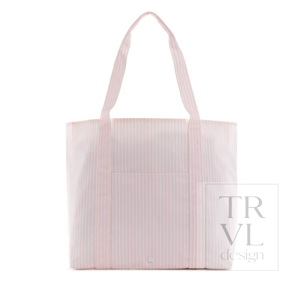 TRVL Design Jumbo Tote- PIMLICO STRIPE PINK