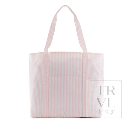 TRVL Design Jumbo Tote- PIMLICO STRIPE PINK