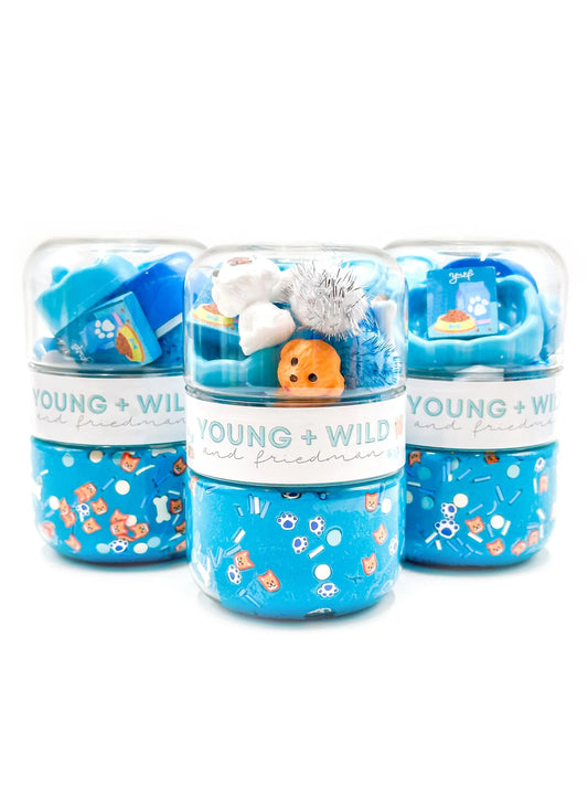 YWF Blue Pet Grab & Go Dough Jar