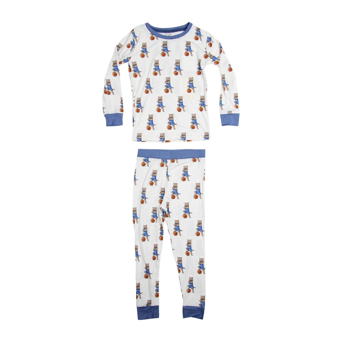 Standing Wildcat Basketball 2 Piece Pajamas