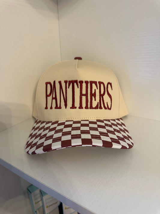 Panthers Checkered Hat