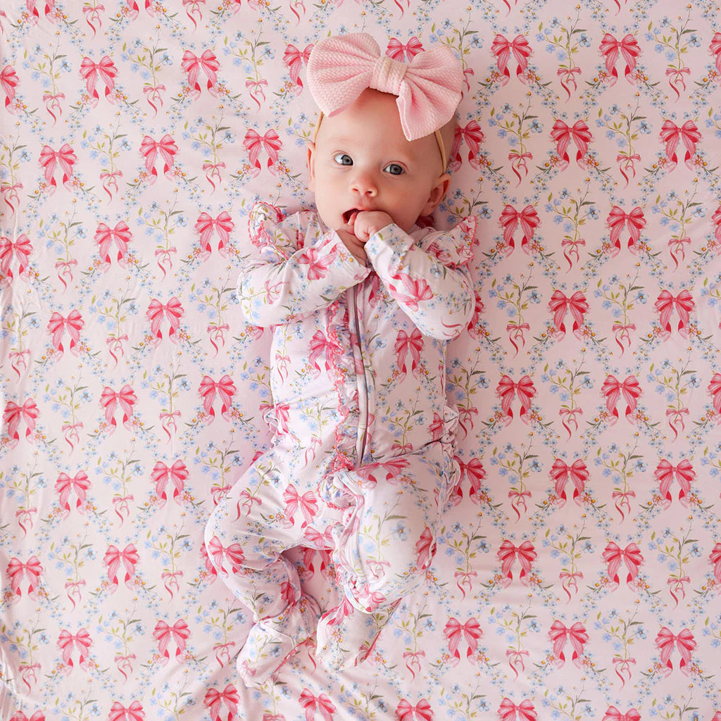 Posh Peanut Footie Ruffled Zippered One Piece - Harriet