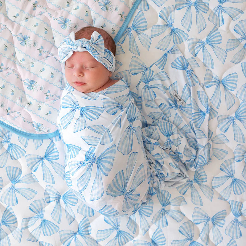Posh Peanut Swaddle Headband Set - Edda