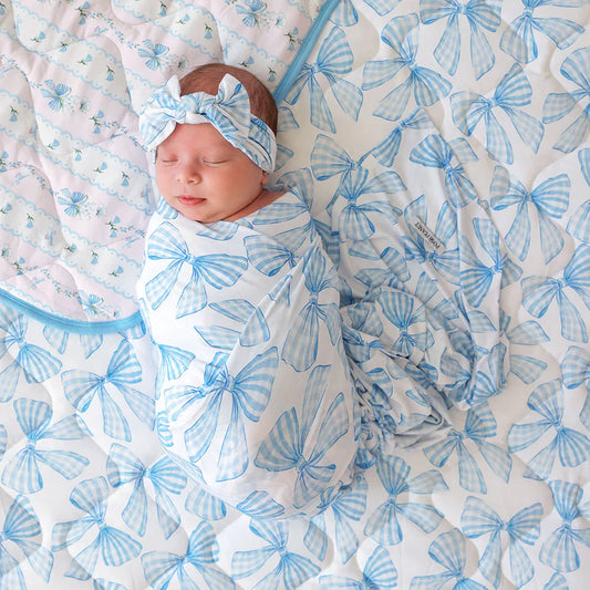 Posh Peanut Swaddle Headband Set - Edda