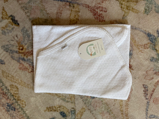 Paty Knit Swaddle Blanket - White