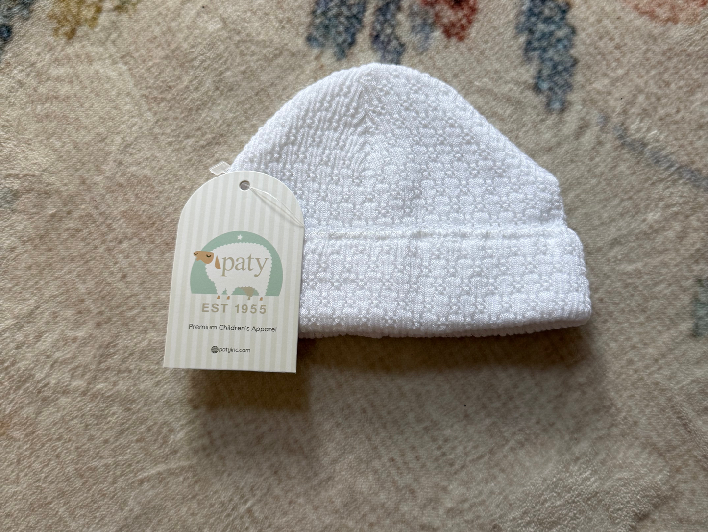 Paty Knit Saylor Beanie White