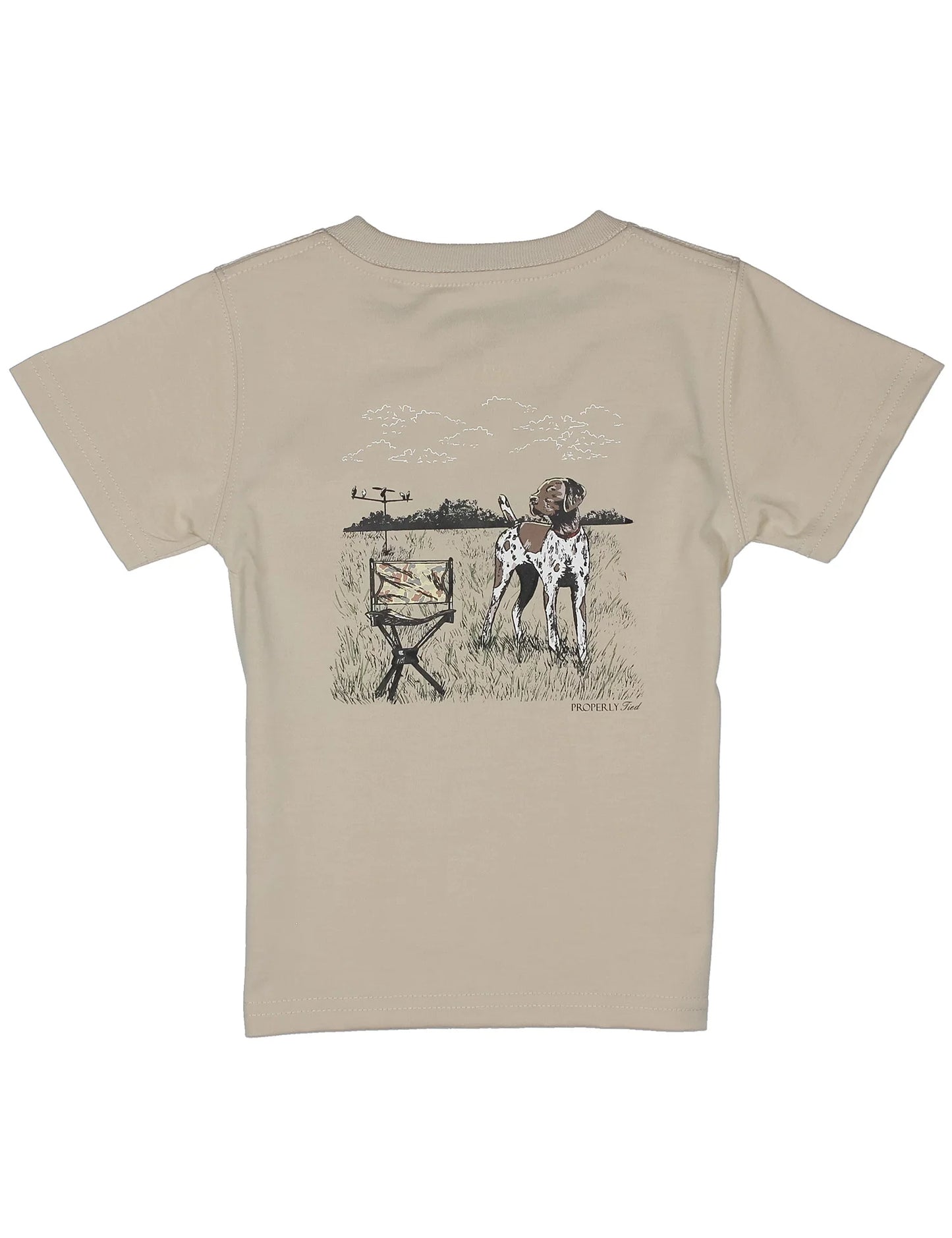 Properly Tied Boys Dove Hunt SS Linen Tee