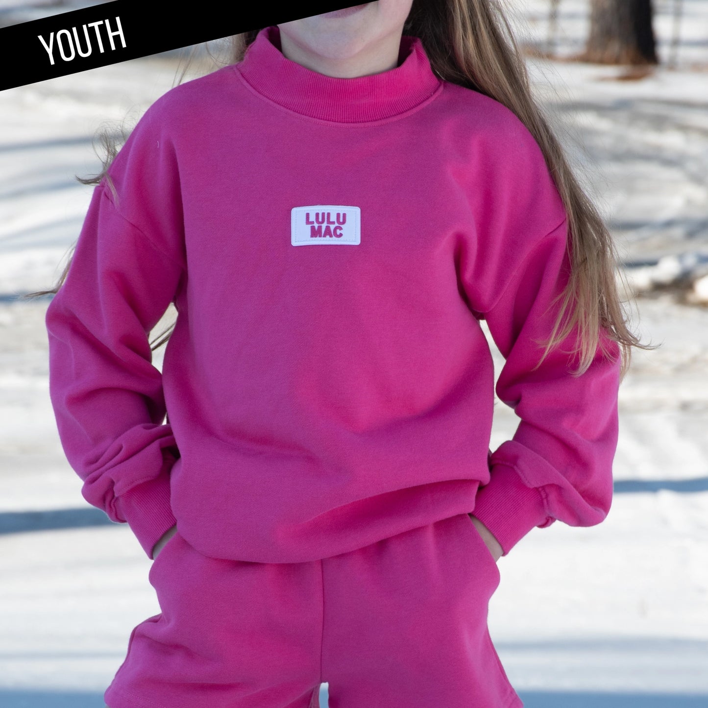 Lulu Mac - Youth Terry Cloth Set Hot Pink