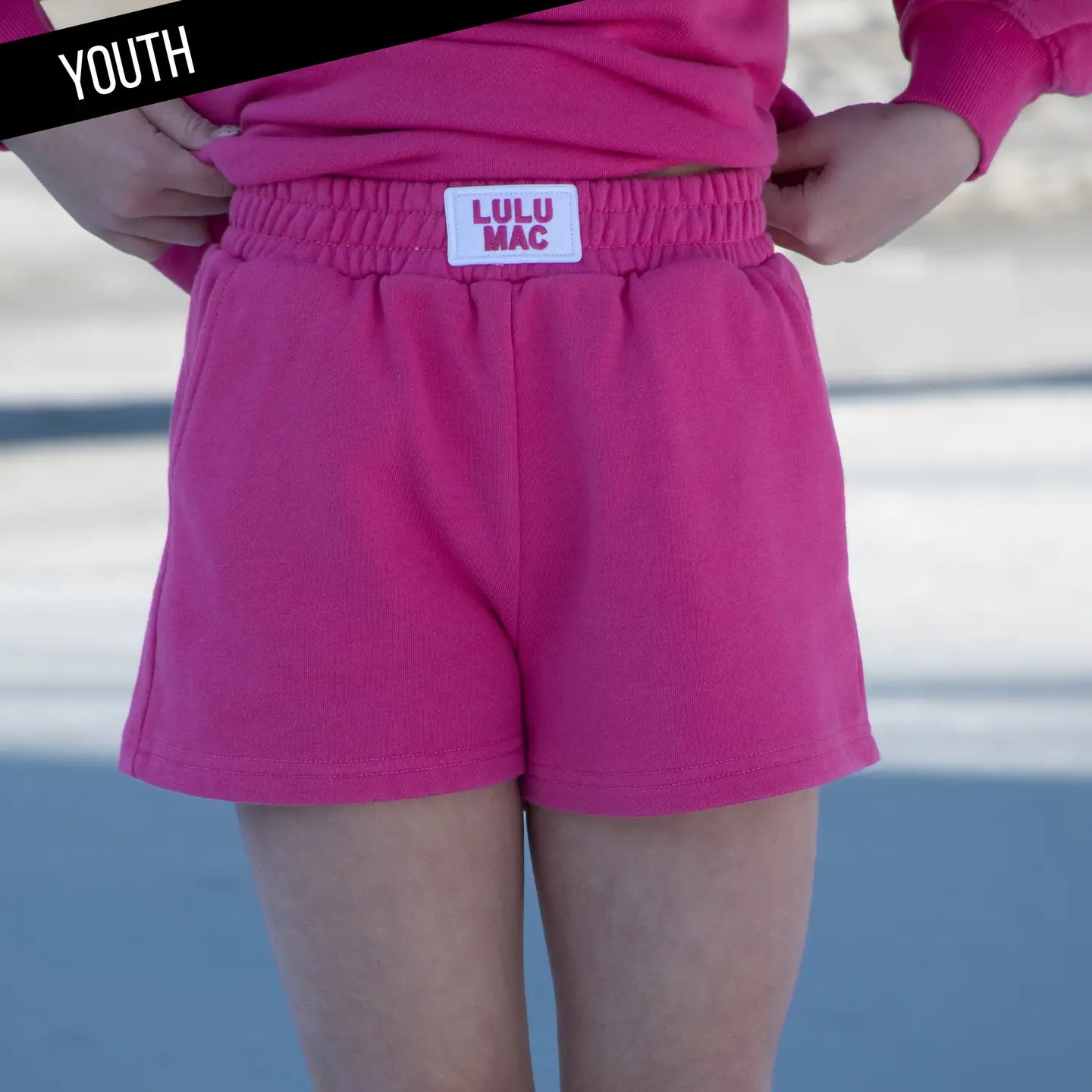 Lulu Mac - Youth Terry Cloth Set Hot Pink