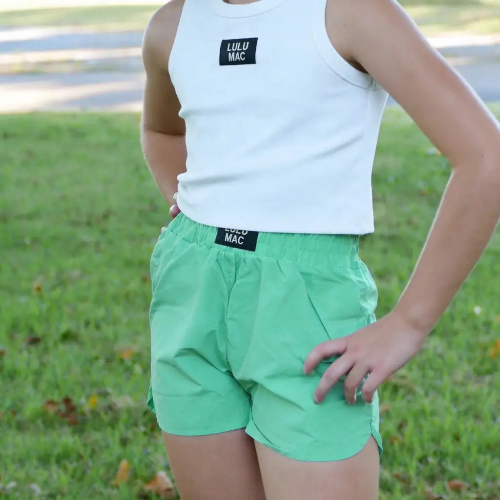 Lulu Mac - Youth Mint Shorts
