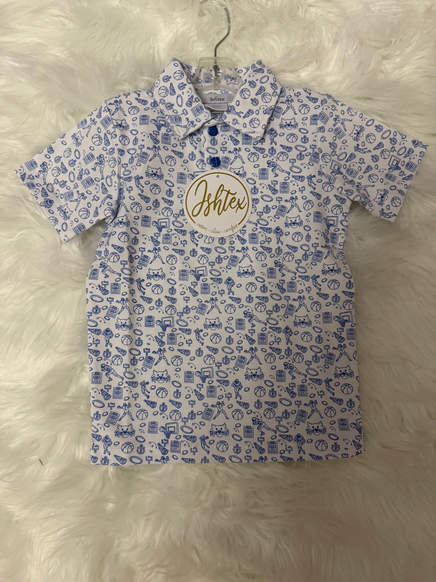 ISHTEX White Wildcat Polo