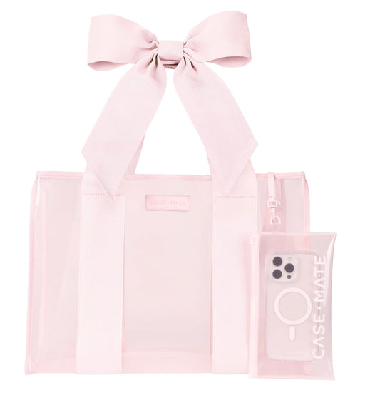 Case-Mate Ballet Pink Bow Jelly Tote Bag