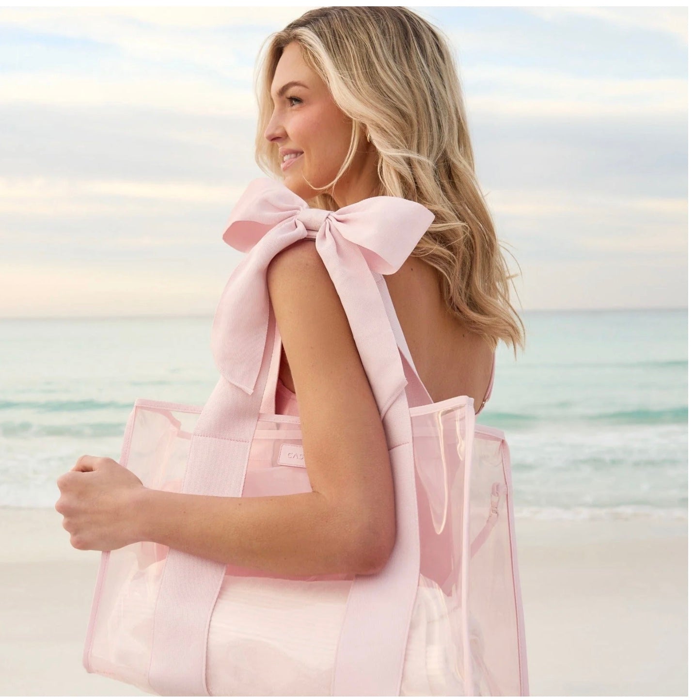 Case-Mate Ballet Pink Bow Jelly Tote Bag