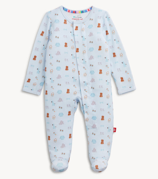 Magnetic Me Nursery Nostalgia Blue Footie