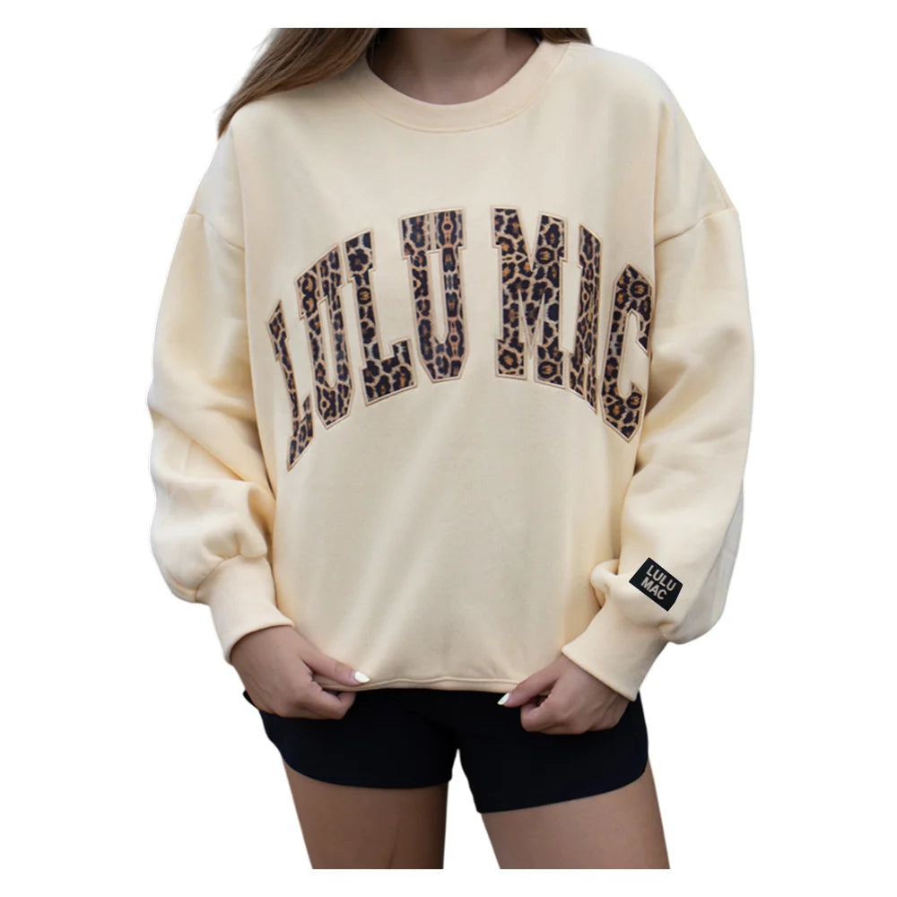 Lulu Mac Adult - Butter with Leopard