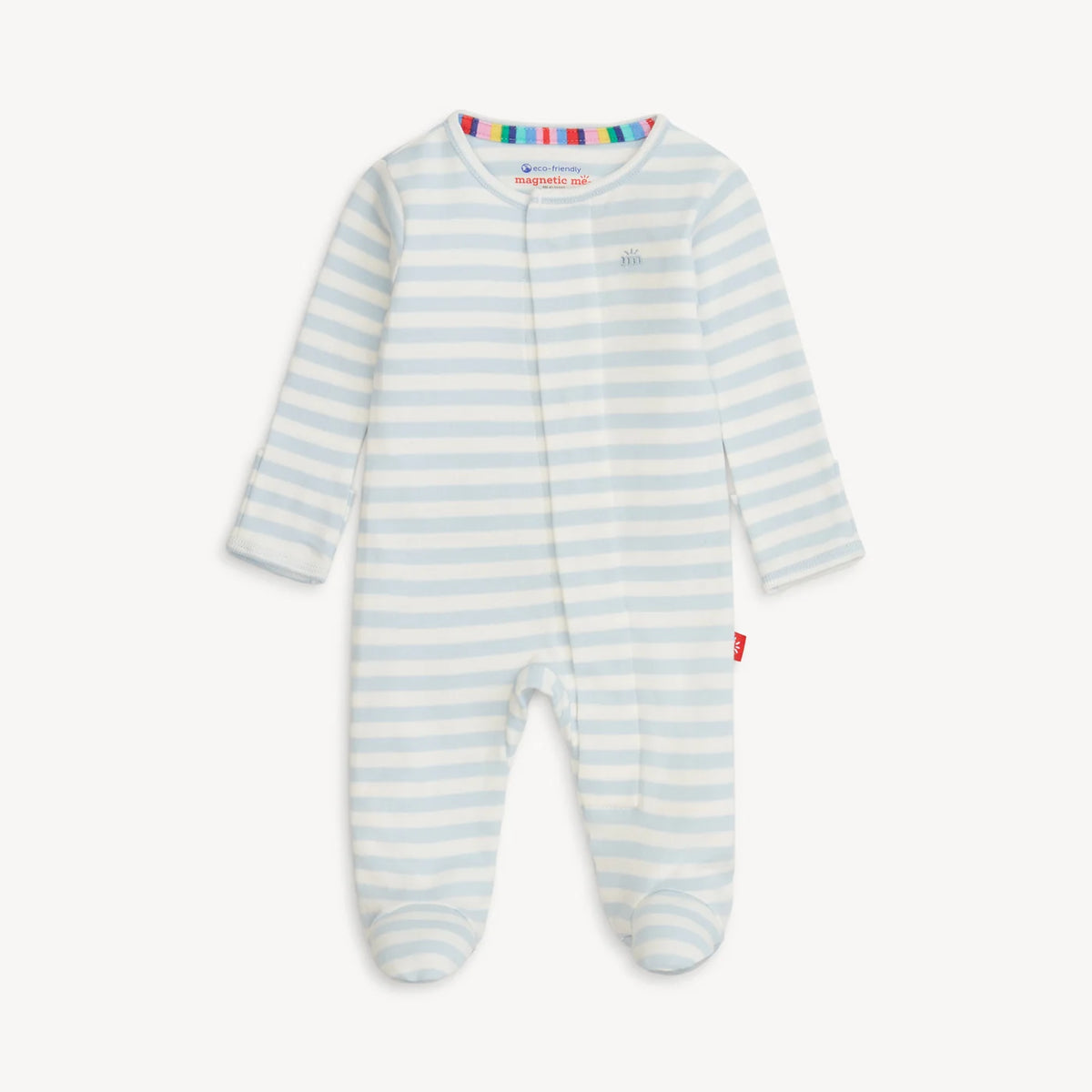 Magentic Me Blue Stripe Footie