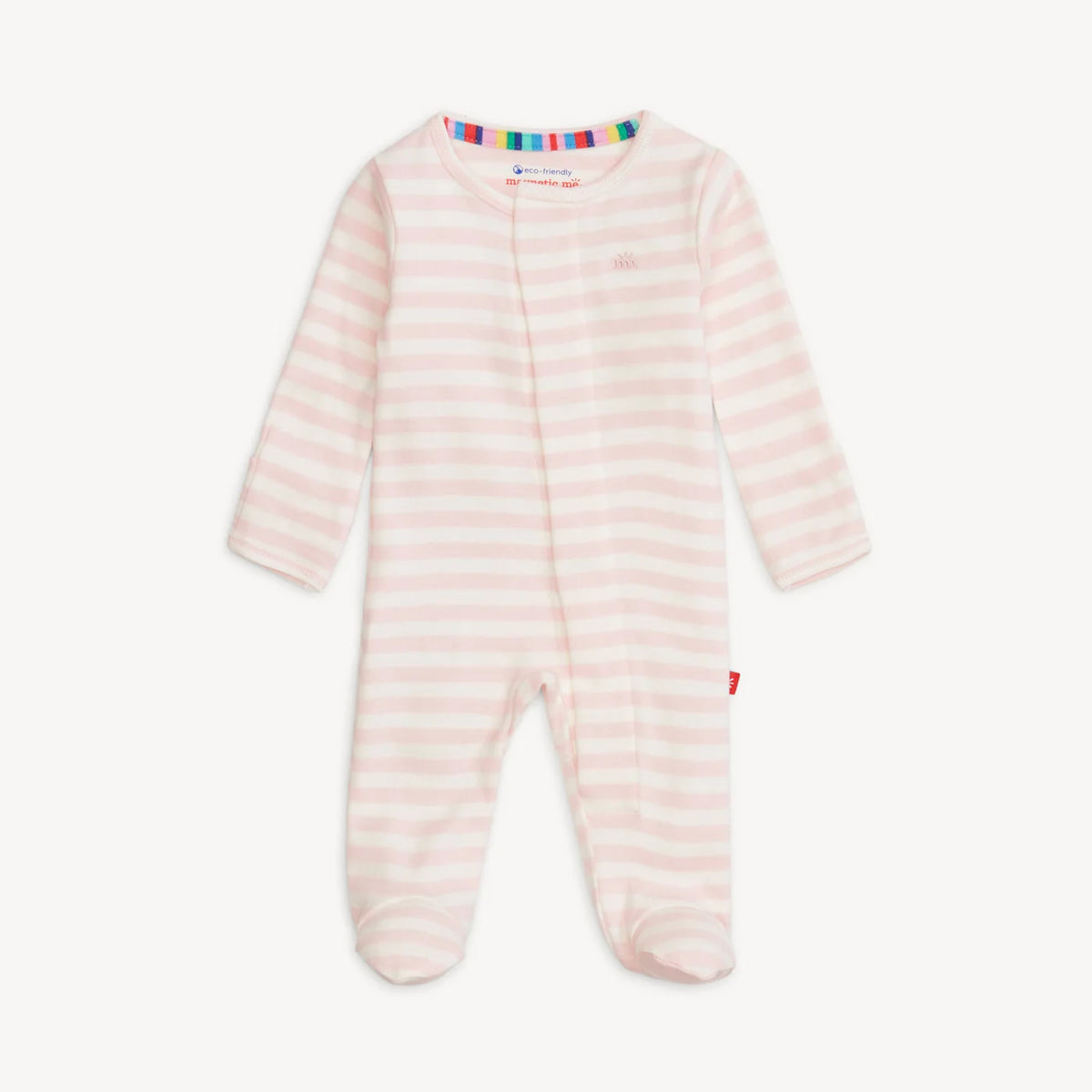 Magentic Me Pink Stripe Footie