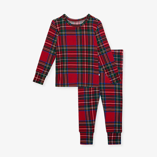 Posh Peanut Red Tartan Plaid Classic Pajamas