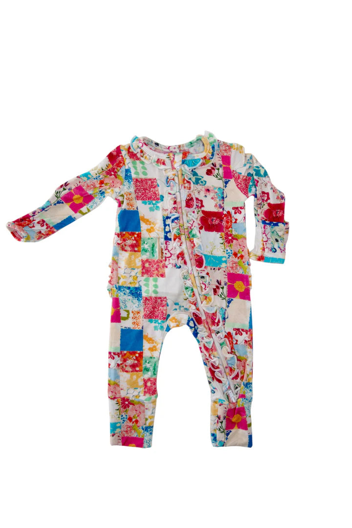 Patchy Bloom Footie Preemie