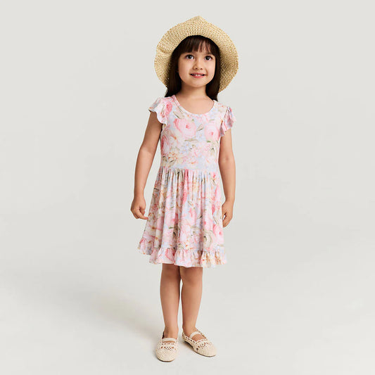 Posh Peanut Rose Dreams Ruffle Twirl Dress