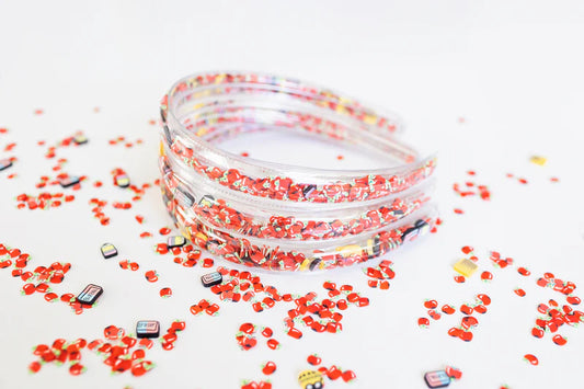 Cheeky Plum Confetti Shaker Headband