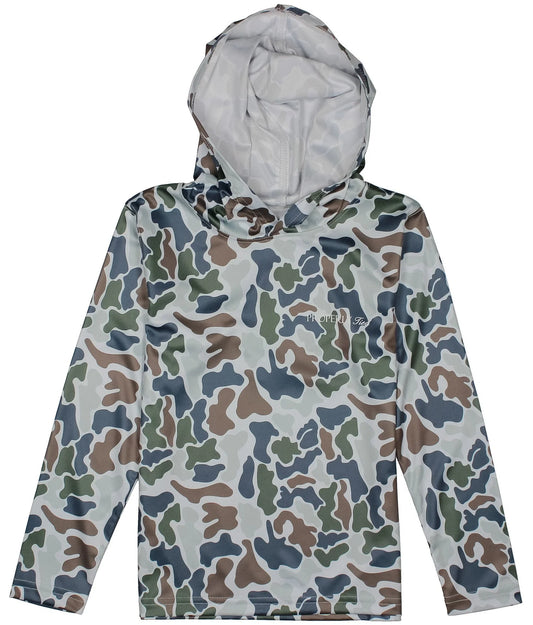 Properly Tied Boys Sportsman Performance Hoodie - Terra Camo
