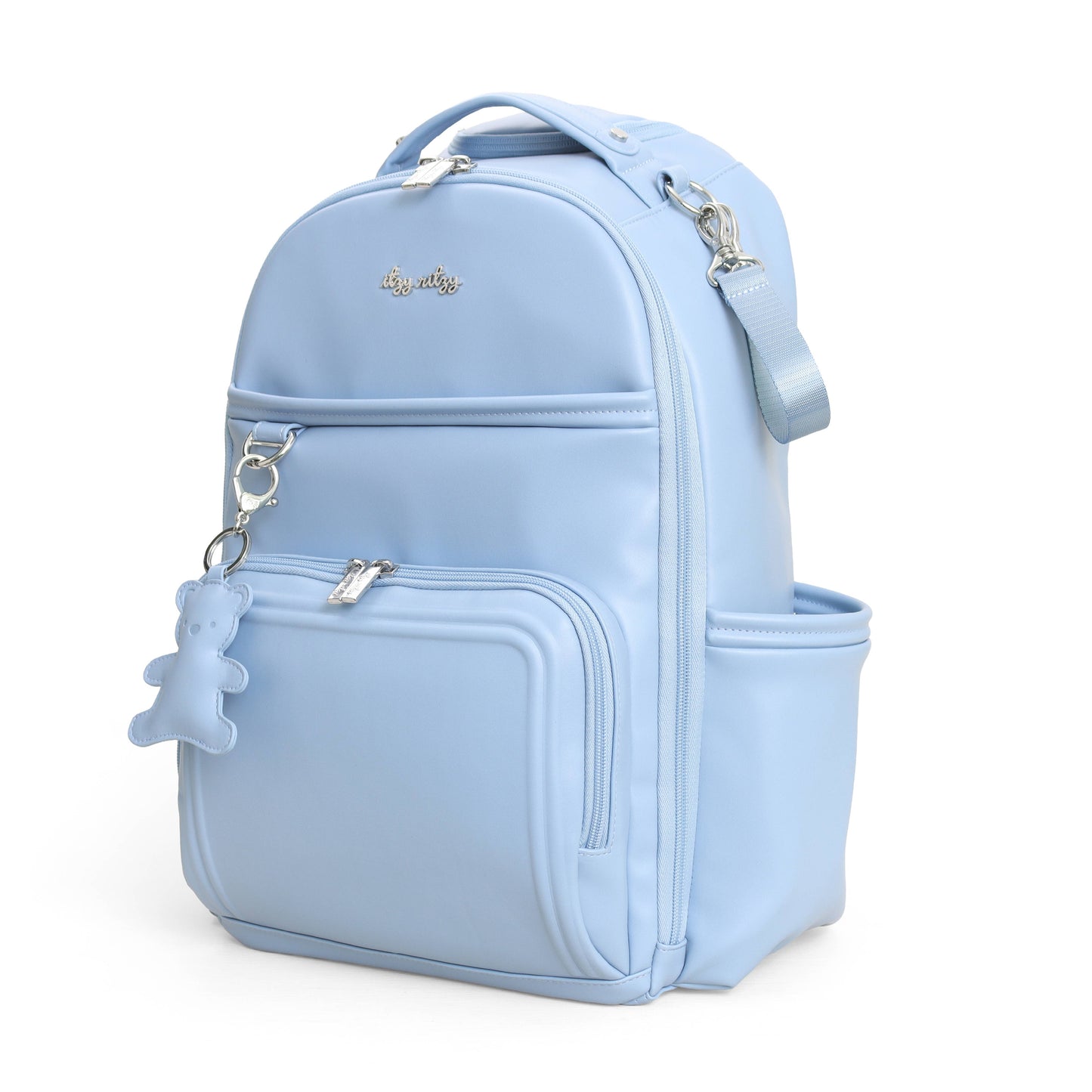 Itzy Ritzy Teddy Blue Boss Plus™ Backpack Diaper Bag