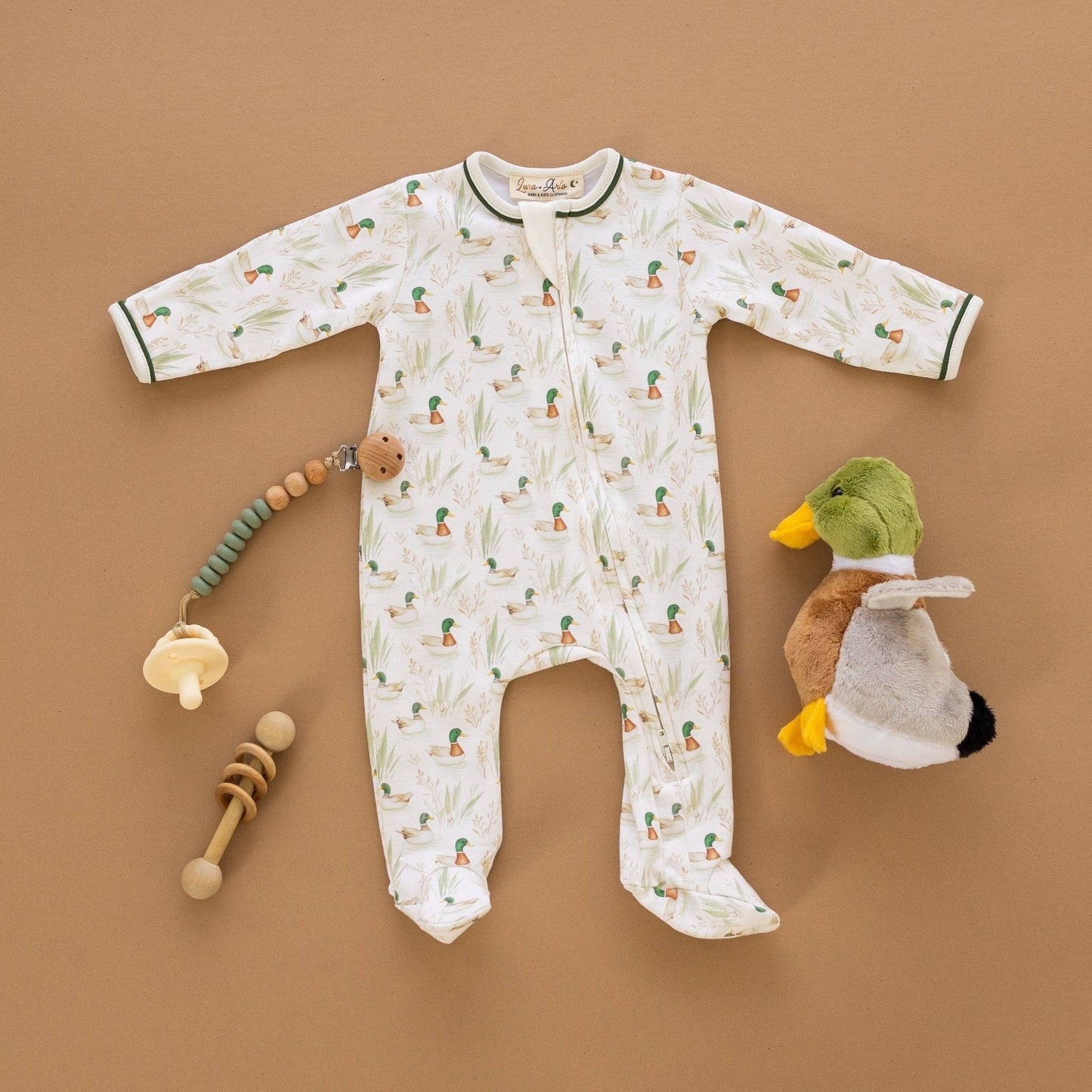 Magnolia Baby Mallard's Pond Zip Footie