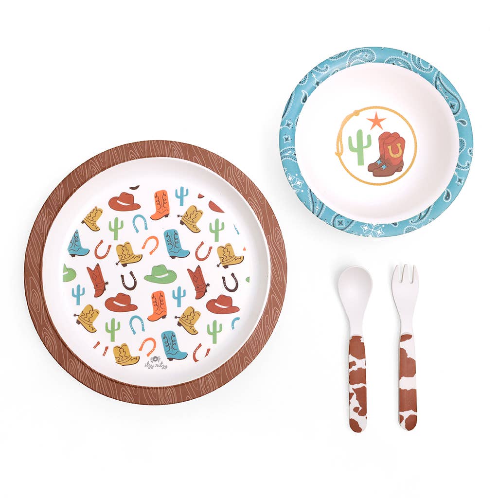 Itzy Bistro™ - 4 piece dining set: Ribbons & Roses