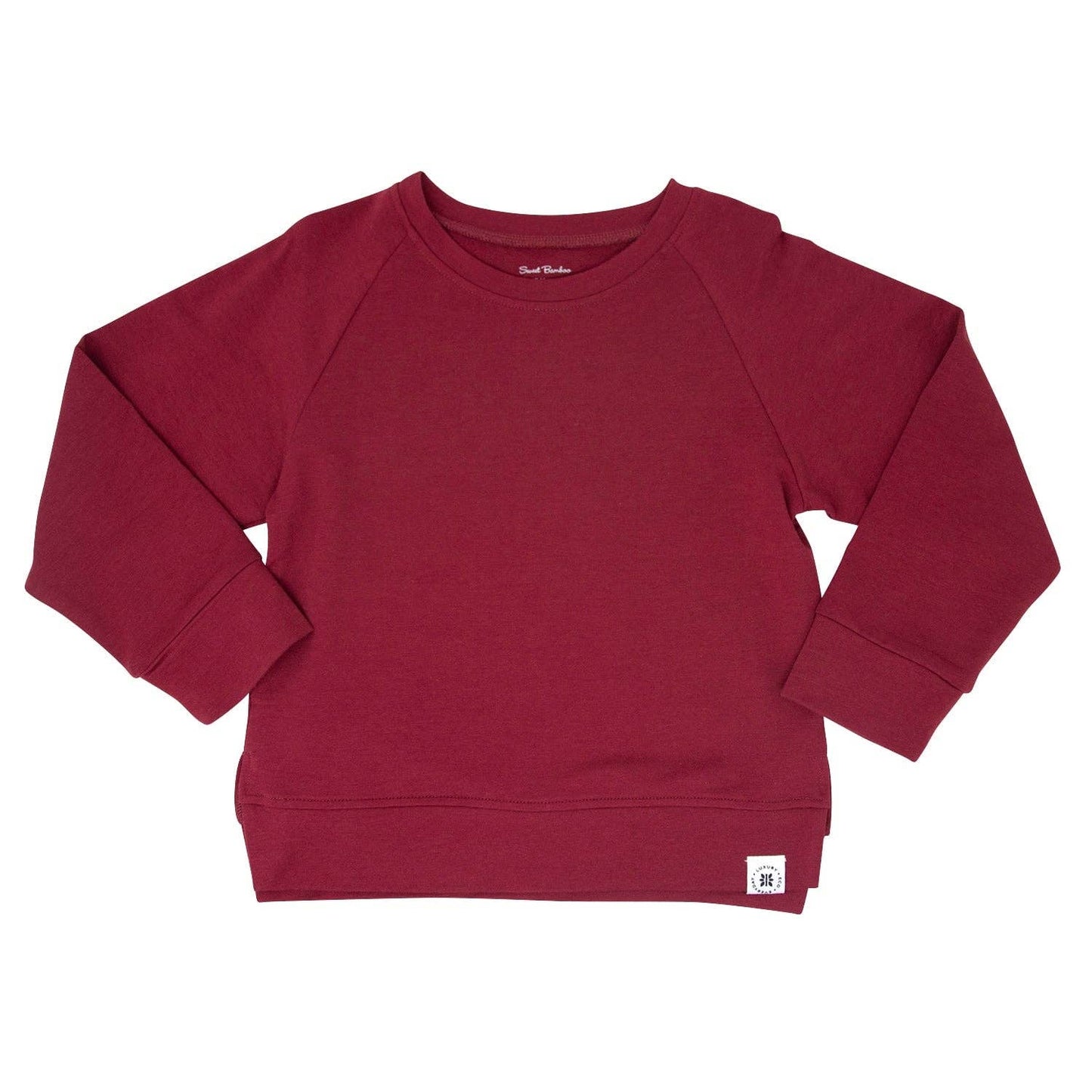 Sweet Bamboo Crew Neck Jogger Set Rhubarb Red