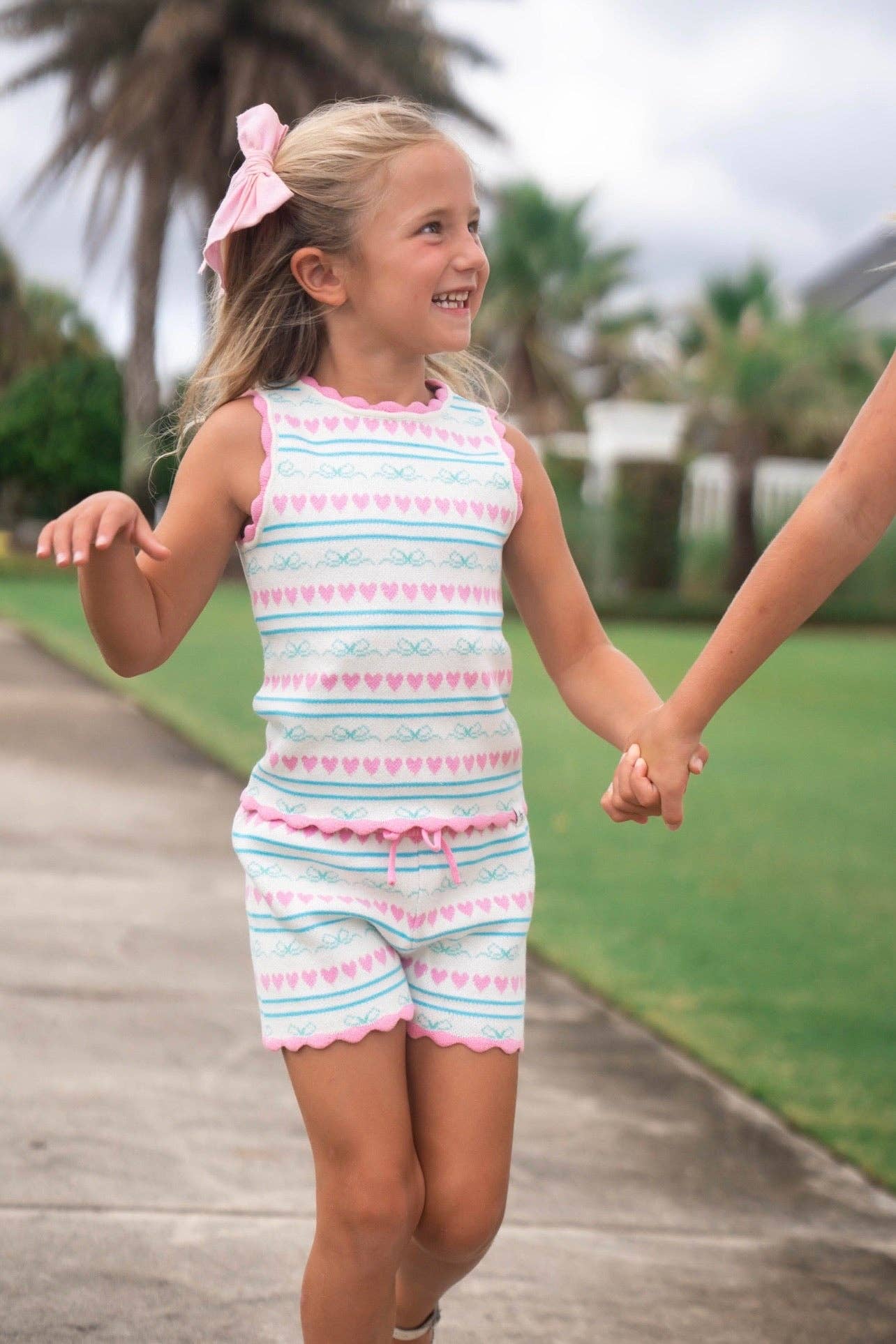 Heartstrings Knit Shorts Set
