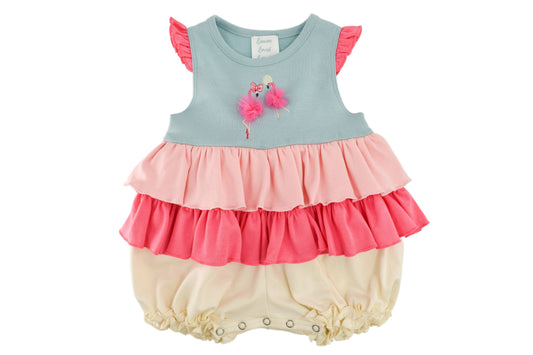 Lemon Loves Lime-Flamingo Ballet Bubble: 18-24mo