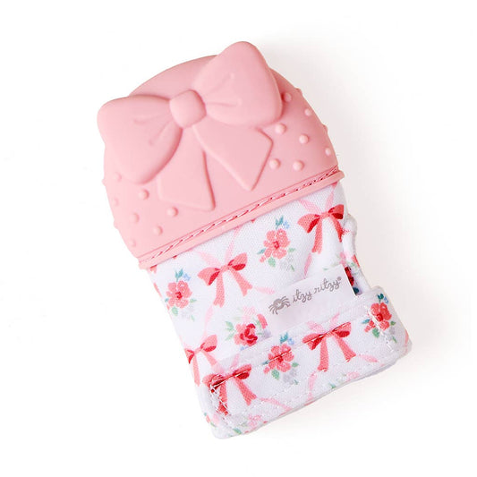 Itzy Mitt™ Silicone Teething Mitts: Bow