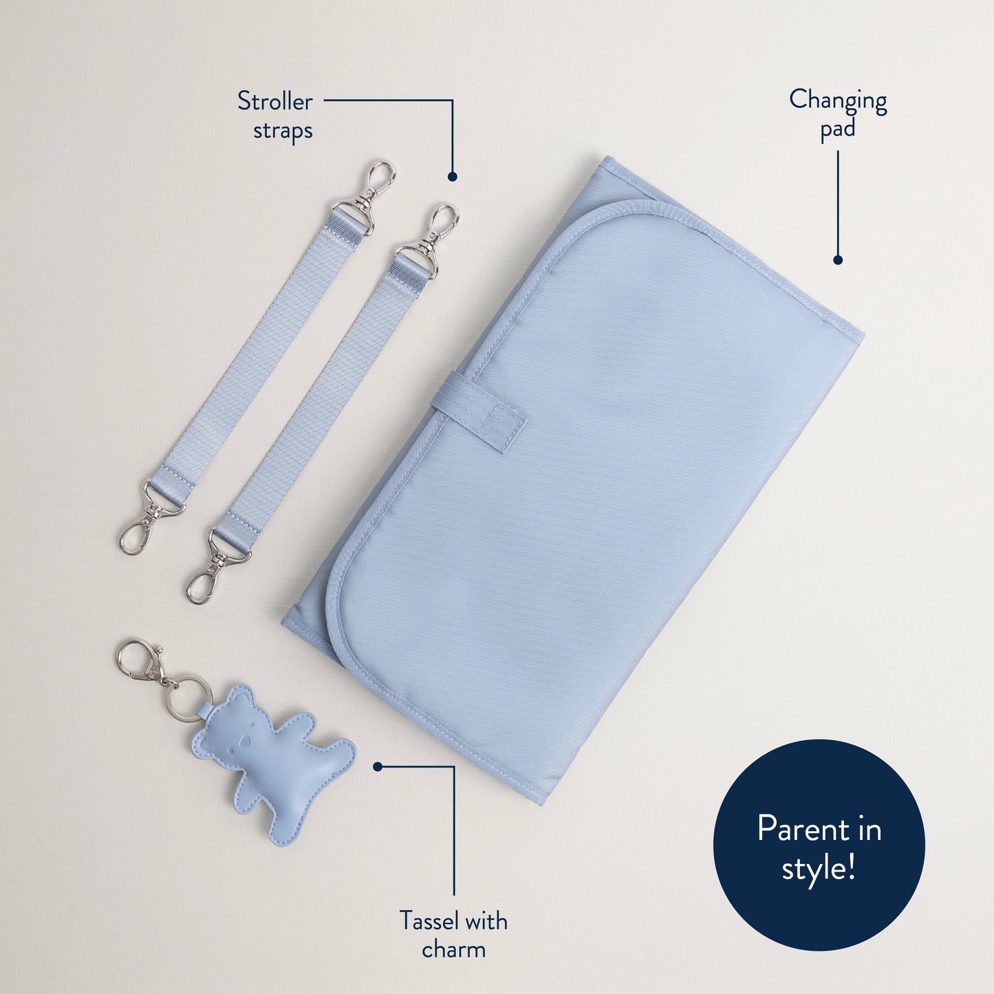 Itzy Ritzy Teddy Blue Boss Plus™ Backpack Diaper Bag