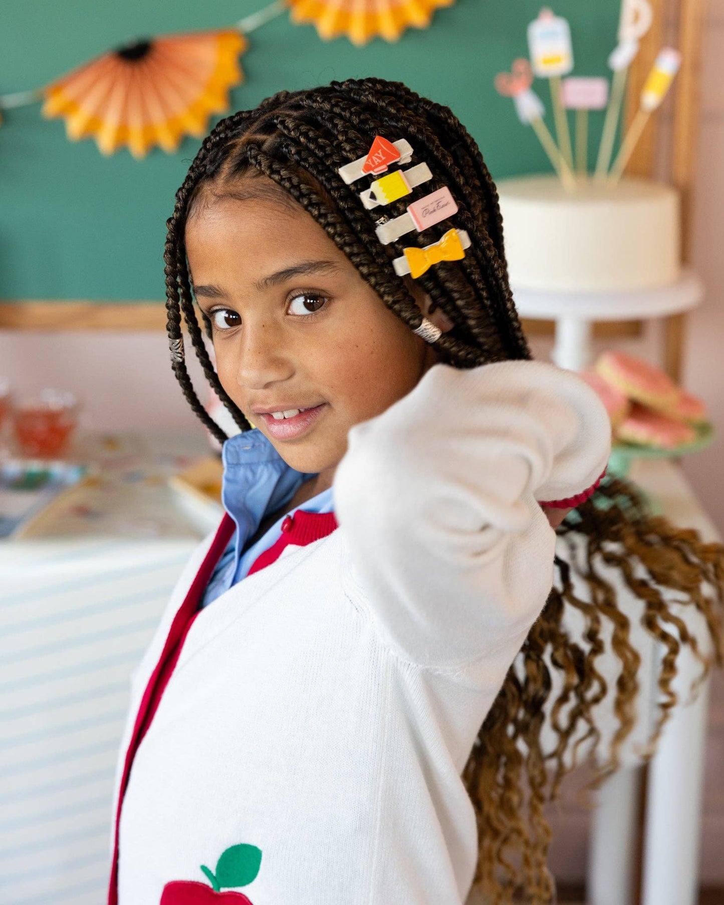 Occasions Back to School Resin Barrettes