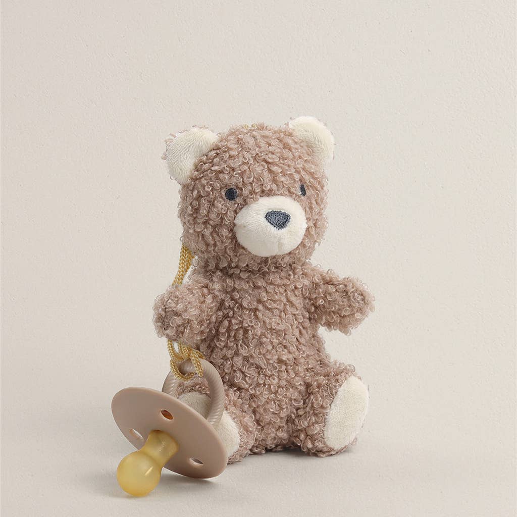 *NEW OPTIONS* Bitzy Pal Natural Rubber Pacifier & Plush: Bow