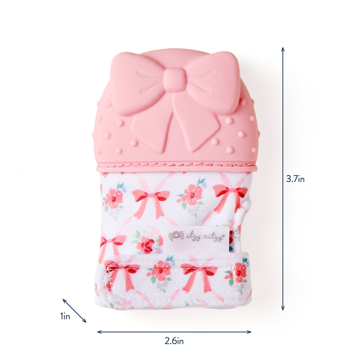 Itzy Mitt™ Silicone Teething Mitts: Bow