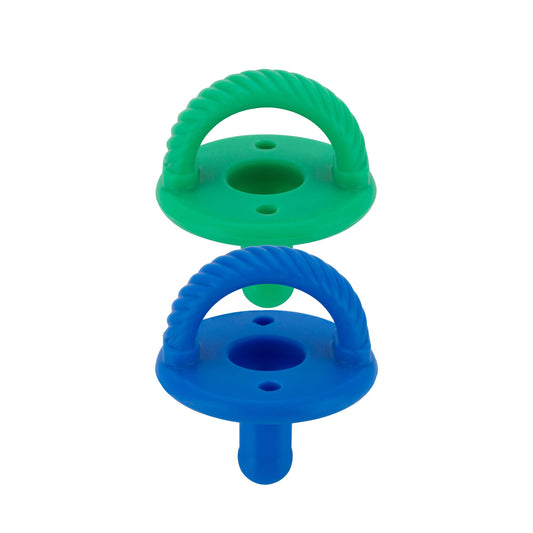 *OUTLET* Hero Blue + Clover Sweetie Soother™ Pacifier Sets: Hero Blue + Clover