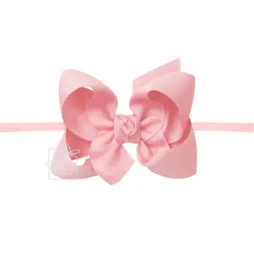 Beyond Creations-1/4" Nylon Pantyhose Headband W/Signature Grosgrain Bow