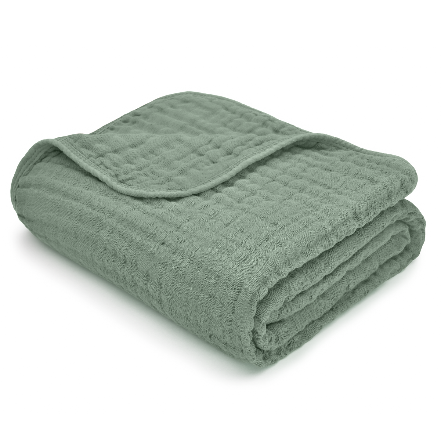 Comfy Cubs Muslin Baby Blanket, 40" x 40" Swaddle Blanket