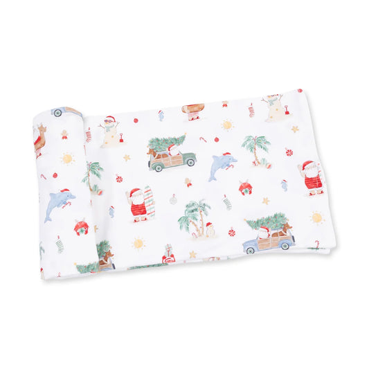 Angel Dear Beach Christmas Swaddle Blanket