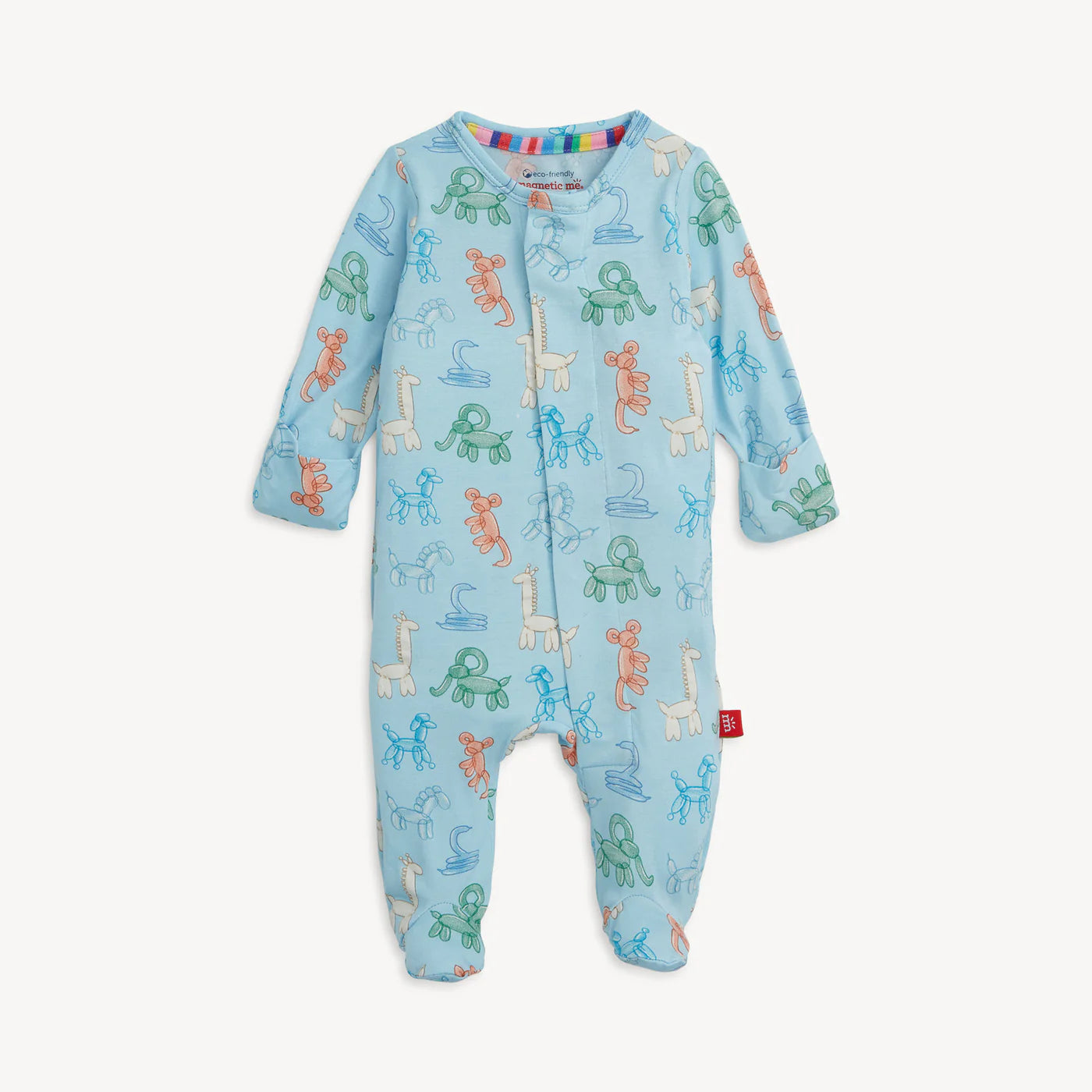 Magnetic Me: Blue Party Animals Glow in the Dark Footie