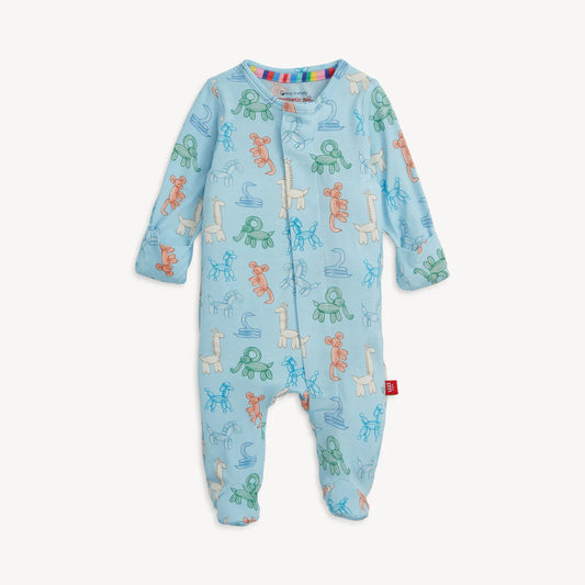 Magnetic Me: Blue Party Animals Glow in the Dark Footie