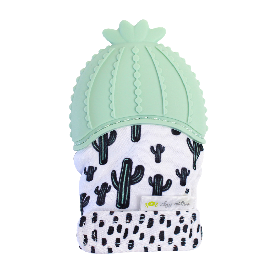 Itzy Mitt™ Silicone Teething Mitts: Highland Cow