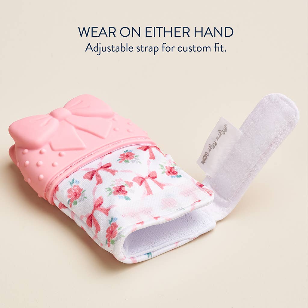 Itzy Mitt™ Silicone Teething Mitts: Highland Cow