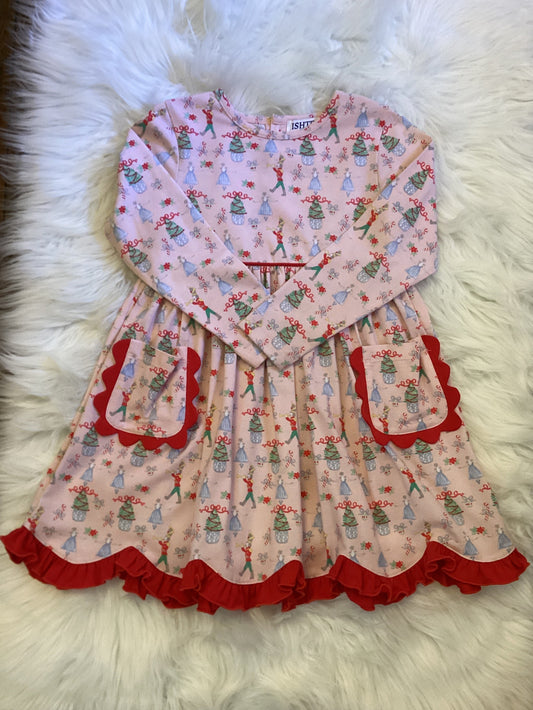 ISHTEX Pink Nutcracker Dress