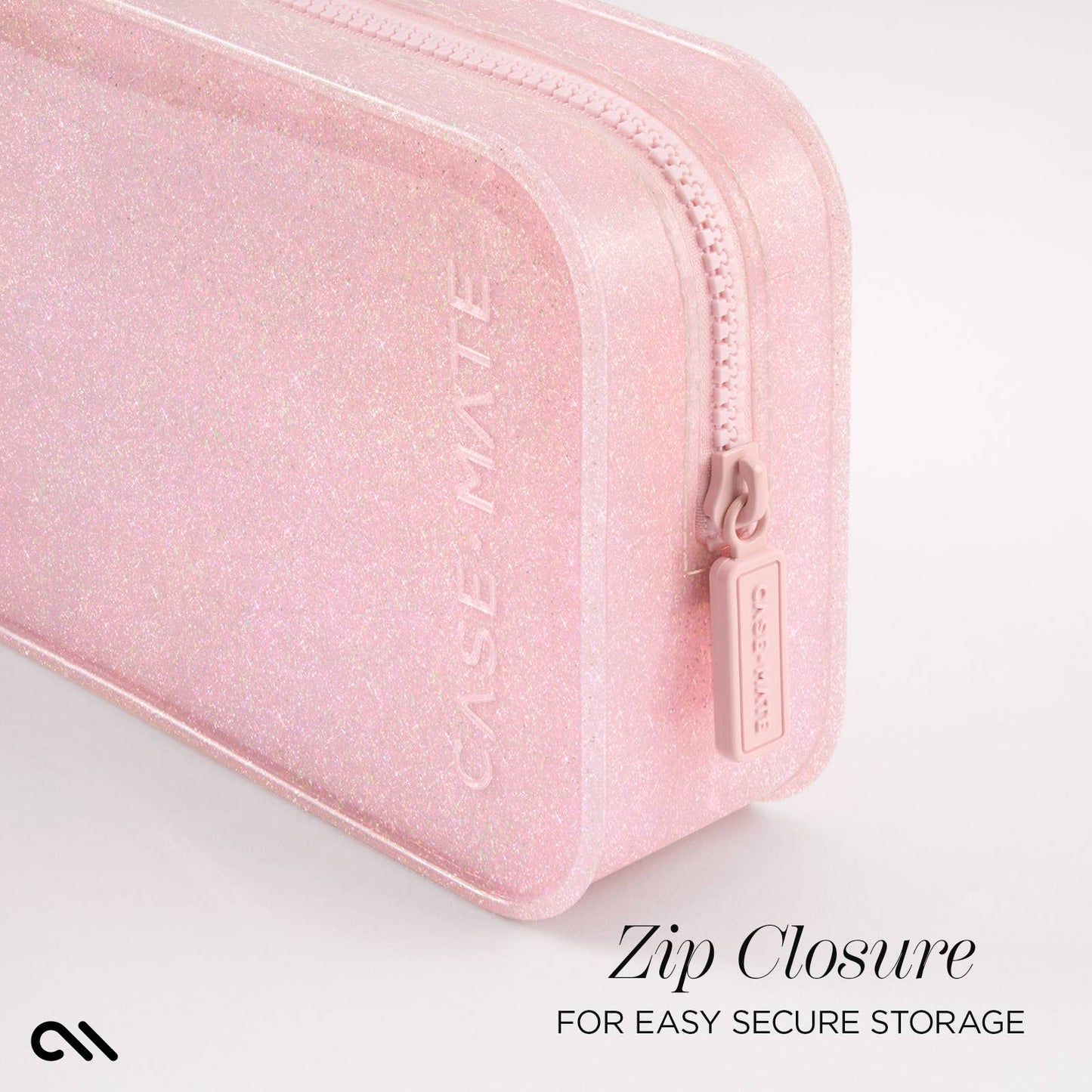 Case-Mate Jelly Makeup Bag: Ballet Pink Twinkle