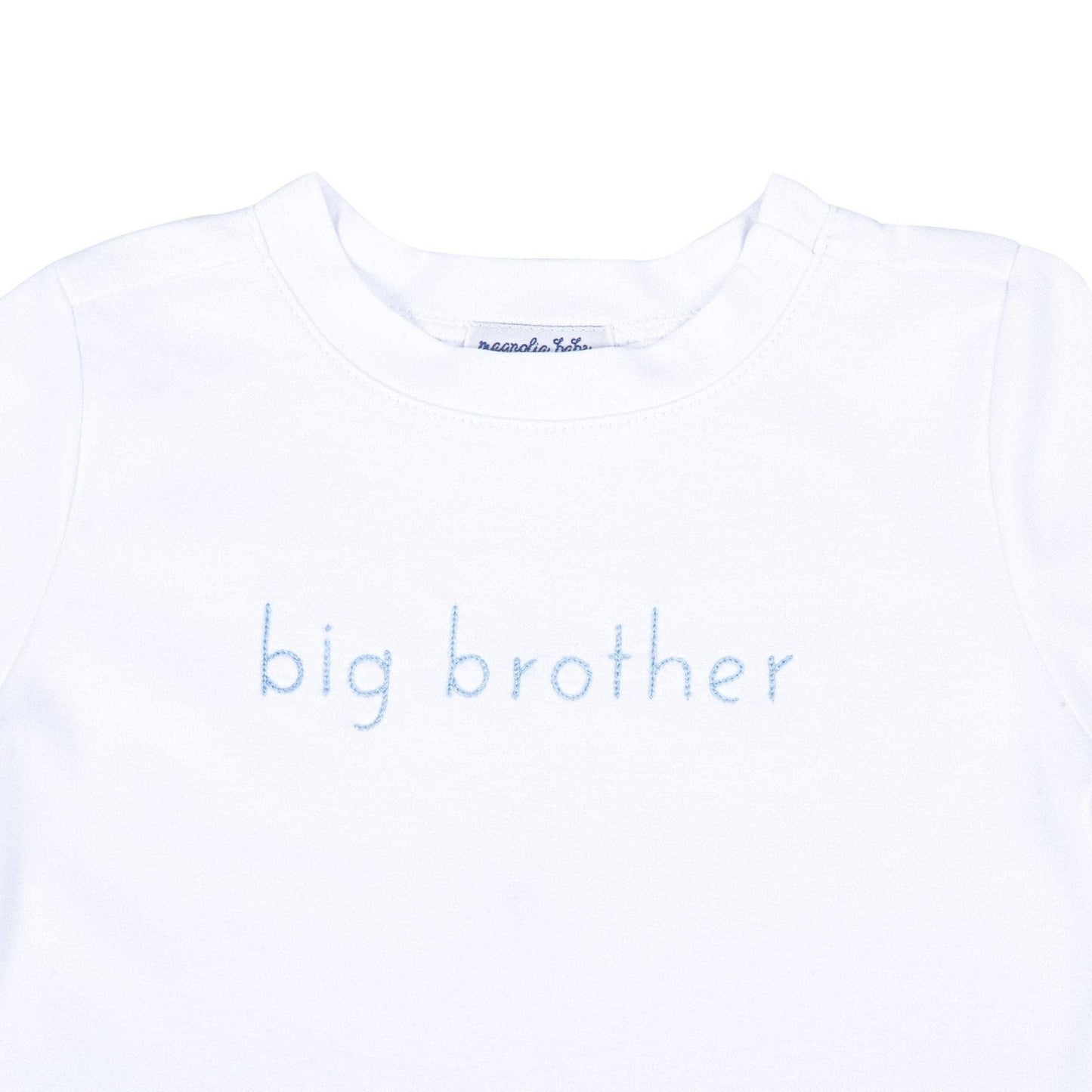 Magnolia Baby Big Brother Embroidered T-Shirt