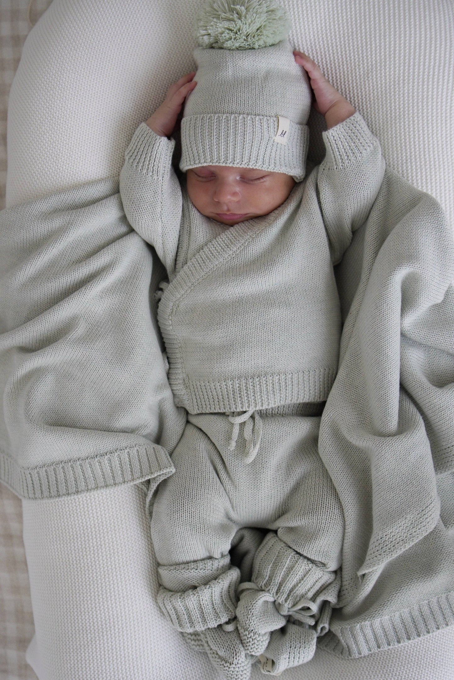 Bring Me Home Rib Bundle - Light Sage: Light Sage / 0-3m
